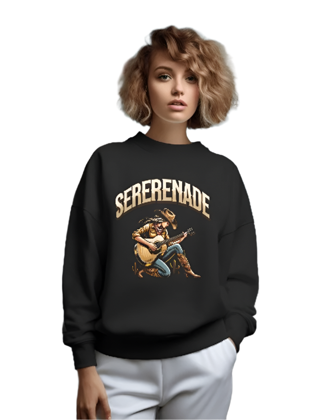 Cowgirl Serenade Printed Sweatshirt