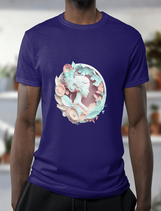 Feminine 3D Art Printed T-Shirt