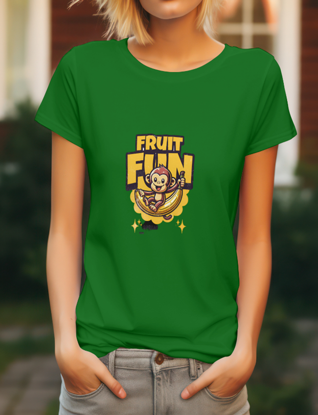 Fruit Fun Money Printed Half Sleeve T-Shirt