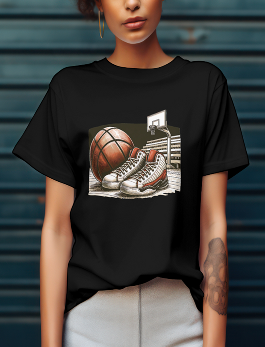 Game On Court Printed Half Sleeve T-Shirt