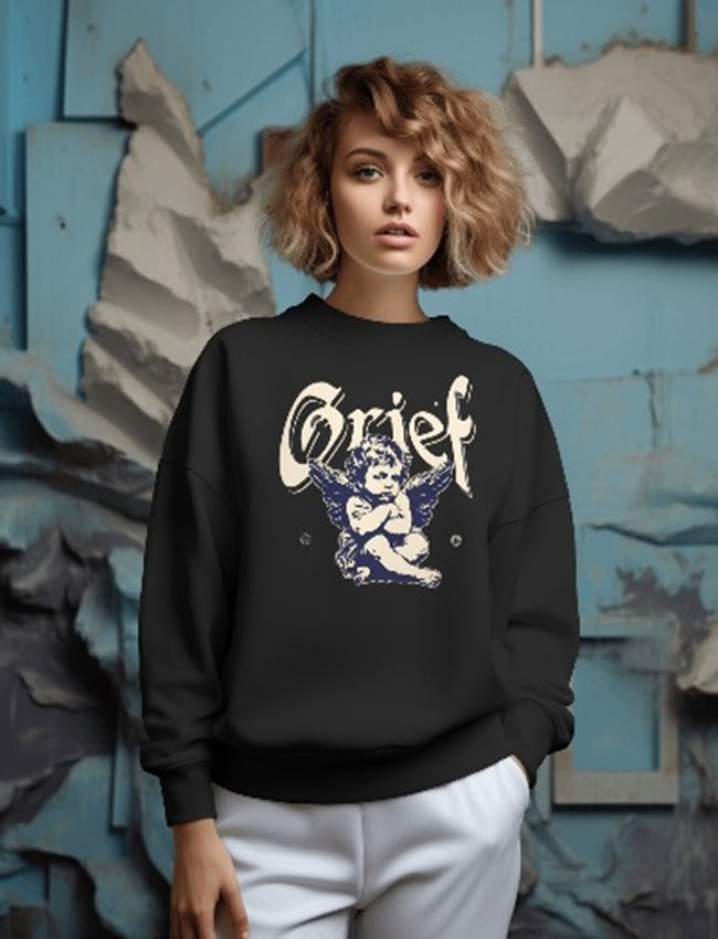 Grief Cupid Printed Sweatshirt