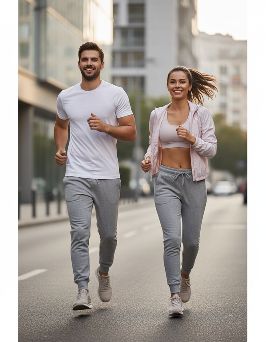 Grey Melange Unisex Joggers