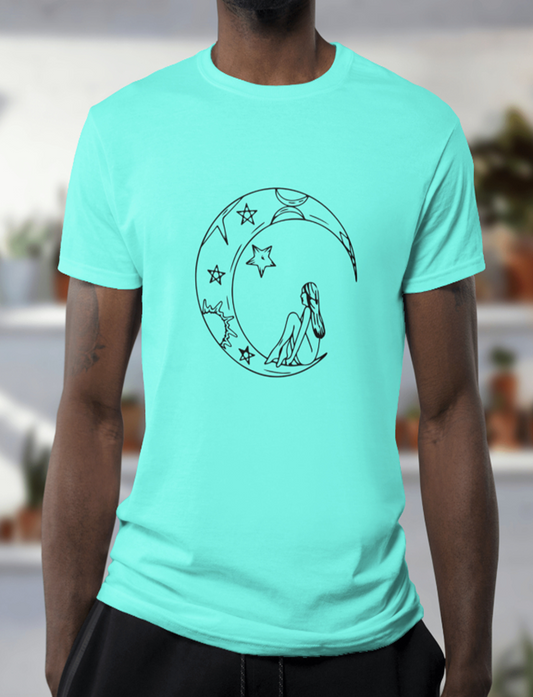 Half Moon Universe Printed T-Shirt