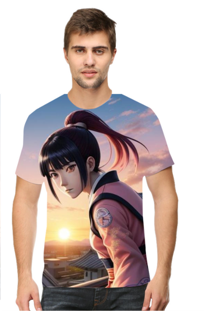 Hinata Hyuga Art Printed T-Shirt