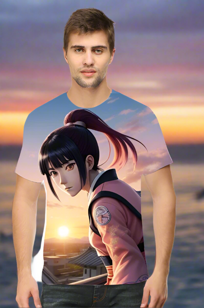 Hinata Hyuga Art Printed T-Shirt