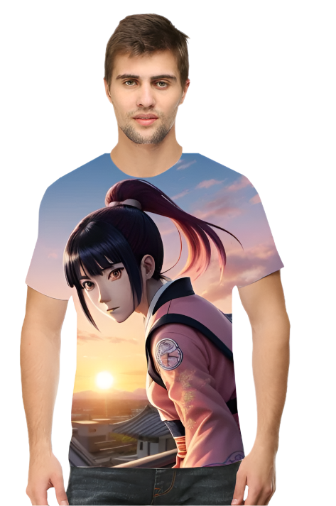 Hinata Hyuga Art Printed T-Shirt