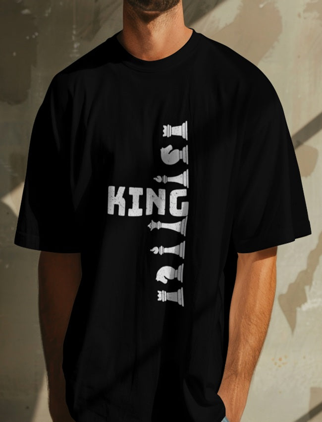 King on board Oversized Printed Unisexual T-Shirt