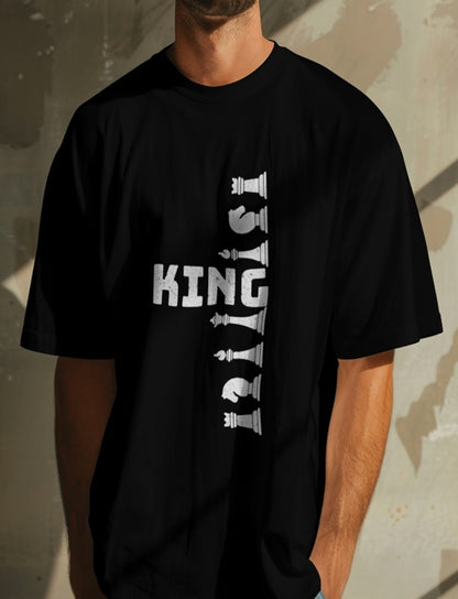 King on board Oversized Printed Unisexual T-Shirt