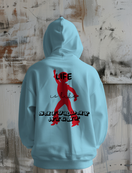 Life Quote Design Printed Hoodie Sweatshirt