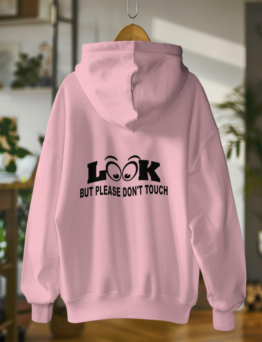 Look & Touch Causal Printed Hoodie