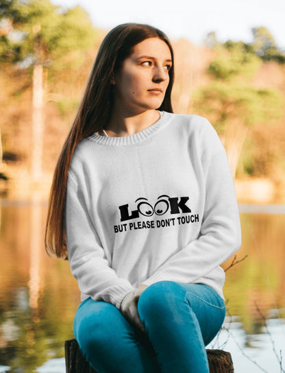 Look & Touch Casual Printed Sweatshirt