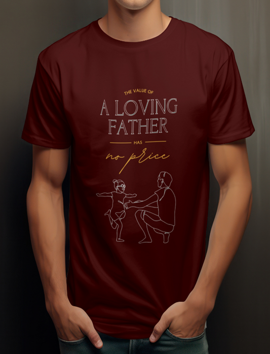 A Loving Father Printed T-Shirt