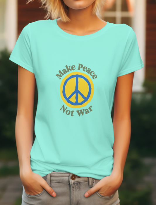 Peace Quote Thoughts Half Sleeve Printed T-Shirt