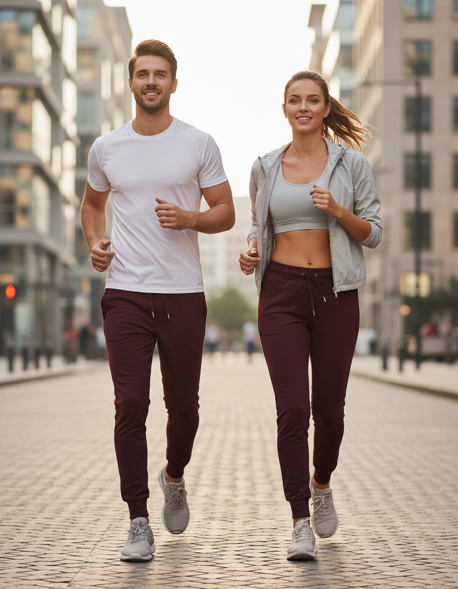 Maroon jogger pan, activewear, unisex jogger pant, joggers at Rs.849