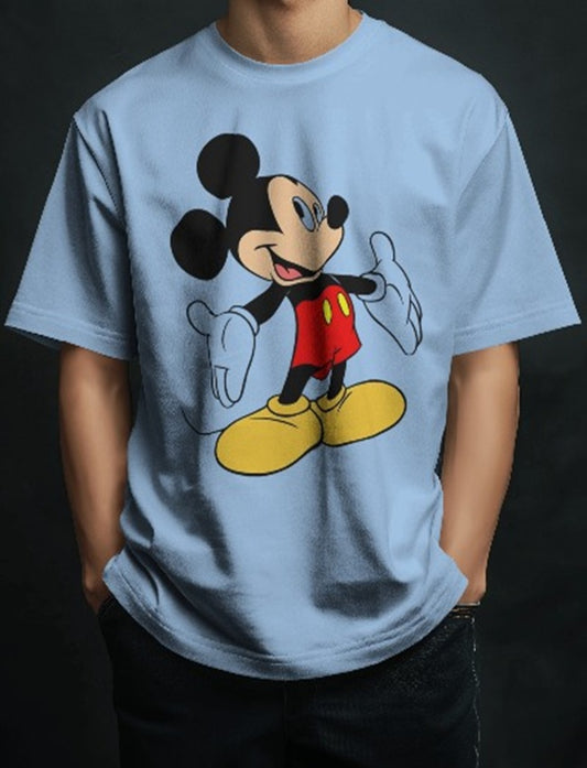 Mickey Mouse Printed Oversized Unisexual T-Shirt