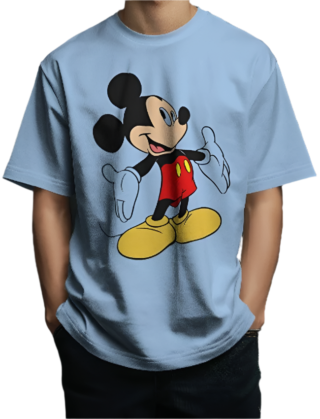 Mickey Mouse Printed Oversized Unisexual T-Shirt