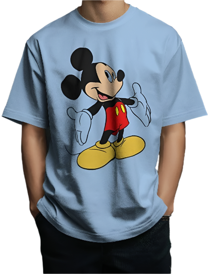 Mickey Mouse Printed Oversized Unisexual T-Shirt