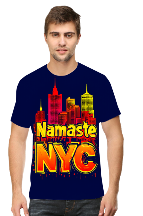 Namaste NYC Art Printed T-Shirt