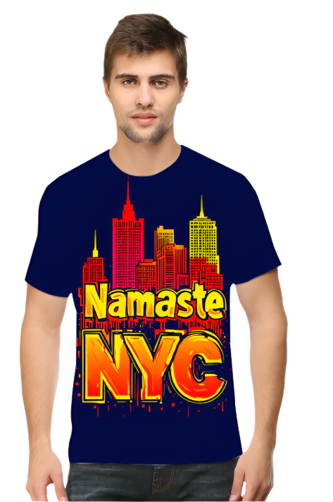 Namaste NYC Art Printed T-Shirt