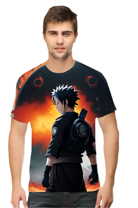 Naruto Shippden Art Printed T-Shirt