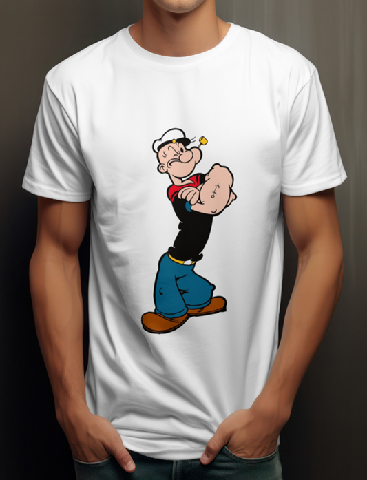 Popeye Cartoon Designed T-Shirt