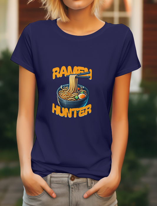 Ramen Hunter Printed Half Sleeve T-Shirt