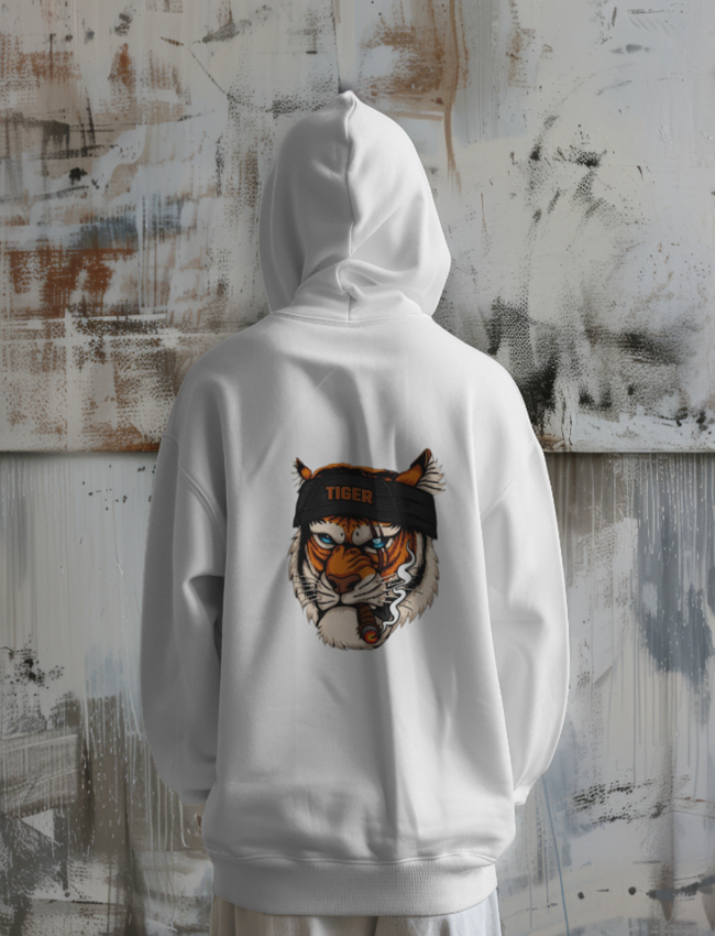 Roaring Elegance Printed Hoodie