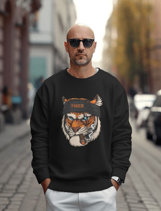 Roaring Elegance Printed Sweatshirt