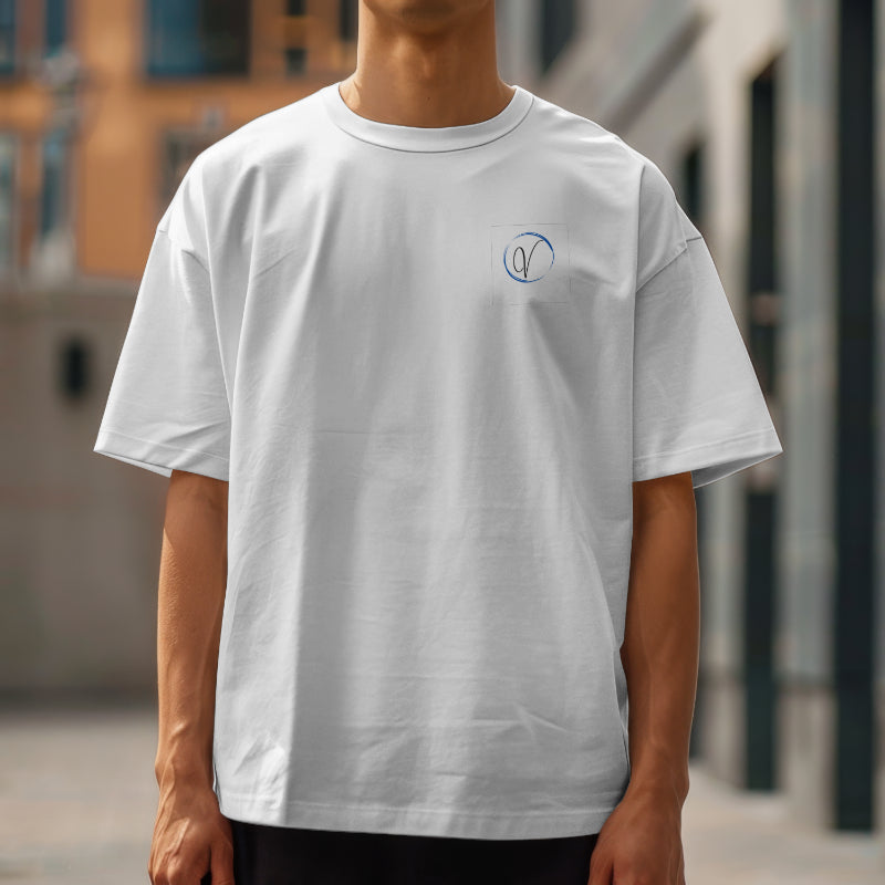 Unisex Terry Oversized White Tee