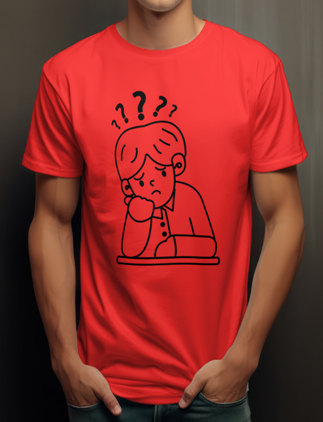 Thinking Art Printed T-shirt