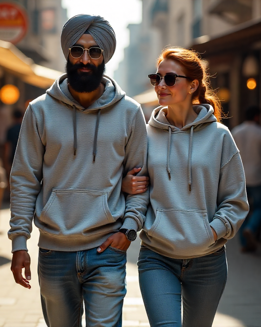 Grey plain hoodie | Hoodie for men | Hoodie for women